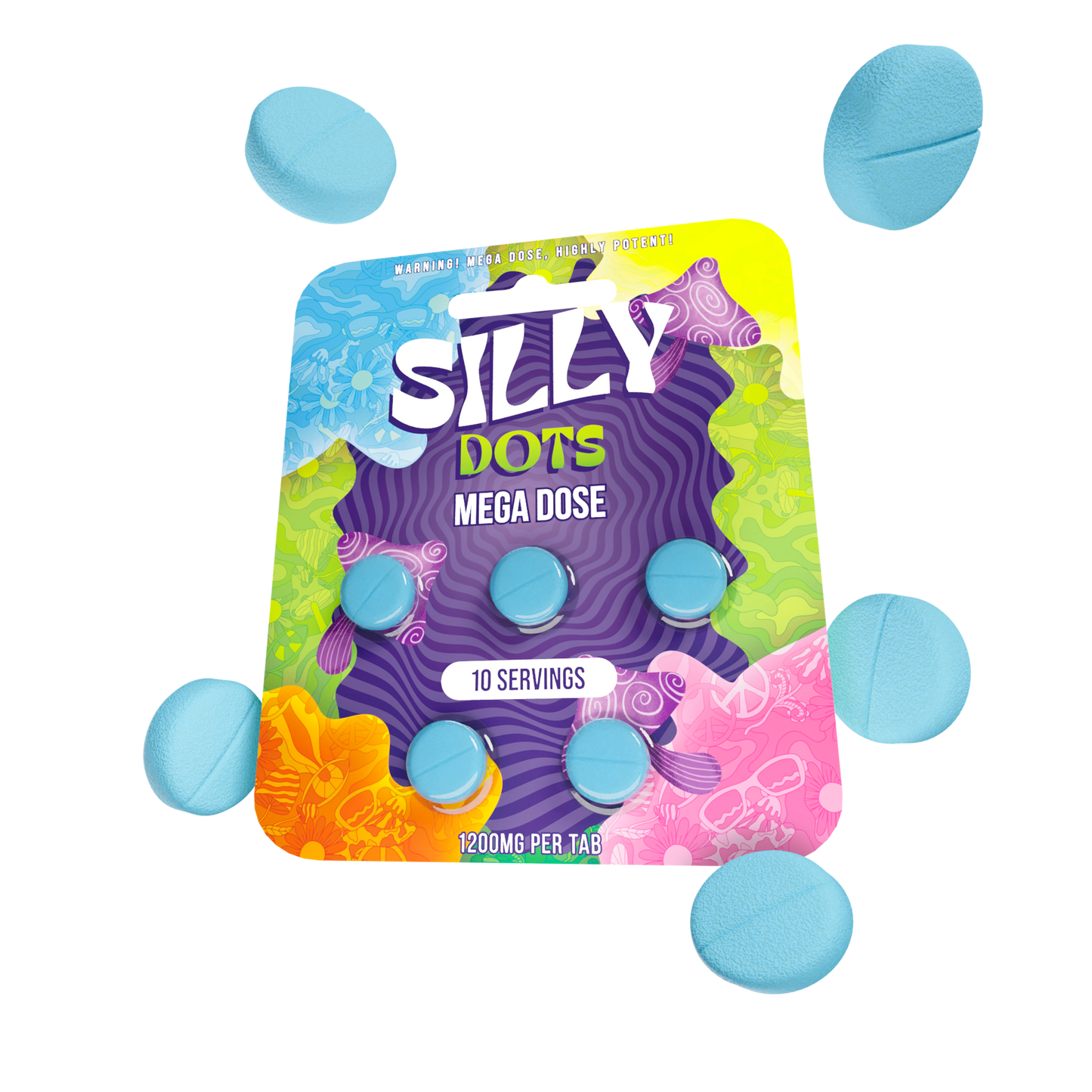 Silly Dots Mega Dose 1200mg Tabs | 5 Tabs