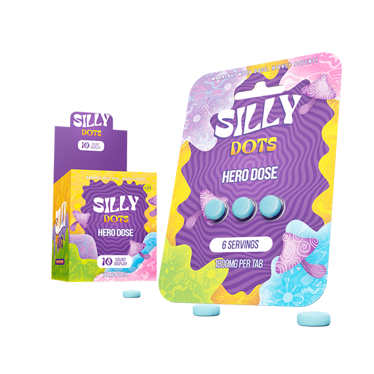 Party Pack | Silly Dots Hero Dose 1800mg Tabs | 3 Pack | 10 Count Display